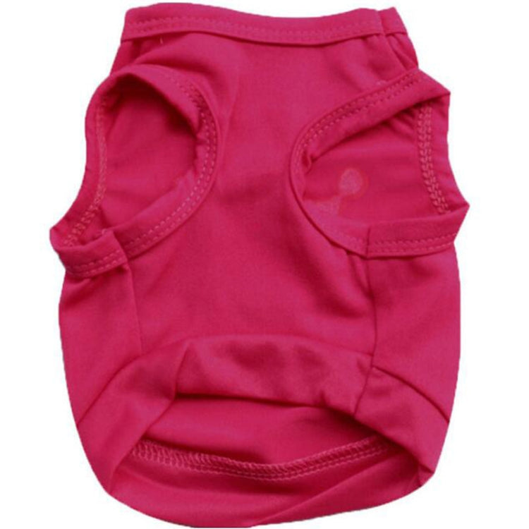 Magenta dog crown vest back view with cutout arm and leg openings