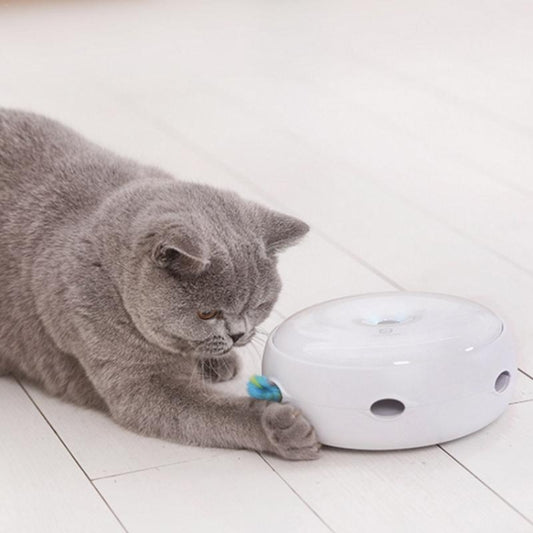 Intelligent Electric Funny Cat Stick Funny Cat Toy Electric Rotating Turntable Funny Cat Device, Funny Cat Stick
