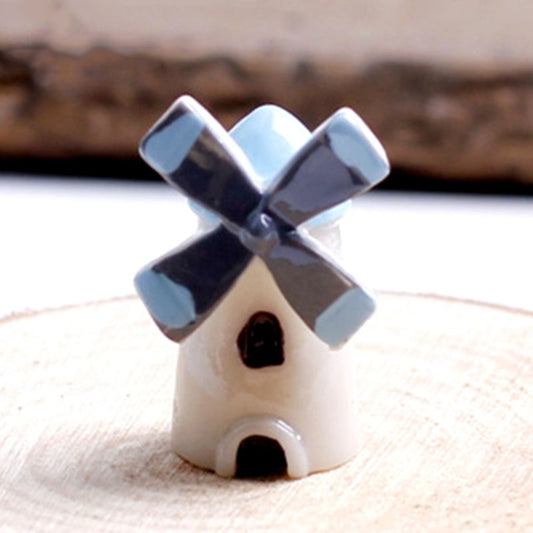 4 PCS Mini Cartoon Small Windmill Cottage Decoration Crafts, Small Windmill