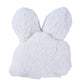 White plush rabbit-ear headwear for pets