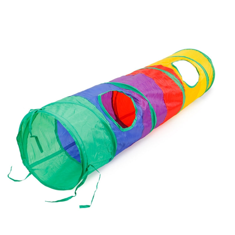 Foldable Cat Channel Rolling Dragon Environmental Protection Puzzle Pet Toy Rainbow Cat Tunnel, Cat Channel Rolling