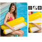 Yellow float hammock with mesh net, backrest float supports