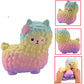 Pastel mini animal squeeze toy cat-bear, shown from multiple angles
