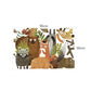 Woodland animal wall sticker set, approx. 90cm x 60cm