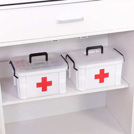 Family Medical Box Multi-layer Medical Emergency Medicine Storage Box Household Plastic Medicine Box, S, L, XL