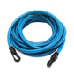 Swimming resistance elastic rope with blue cord and black end connectors