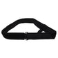 Swimming resistance adjustable black waist belt with strap and buckle