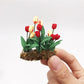 1:12 Mini House Toy Simulation Tulip Flower Model, Tulip Flower