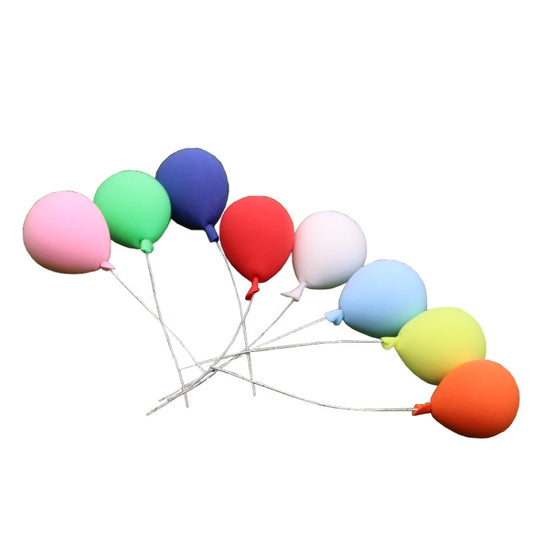 8 PCS / Set 1:12 Mini House Toy Simulation Balloon for Garden Scene Decoration, 8 PCS / Set Balloon