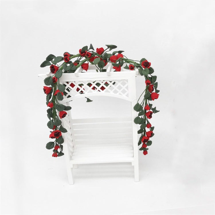 1:12 Mini House Toy Simulation Rose String for Easel Swing Garden Scene, Rose String Swing