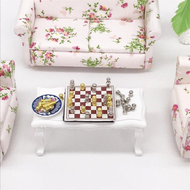 1:12 Mini House Toy Simulation Chess Model Scene Accessories, Chess