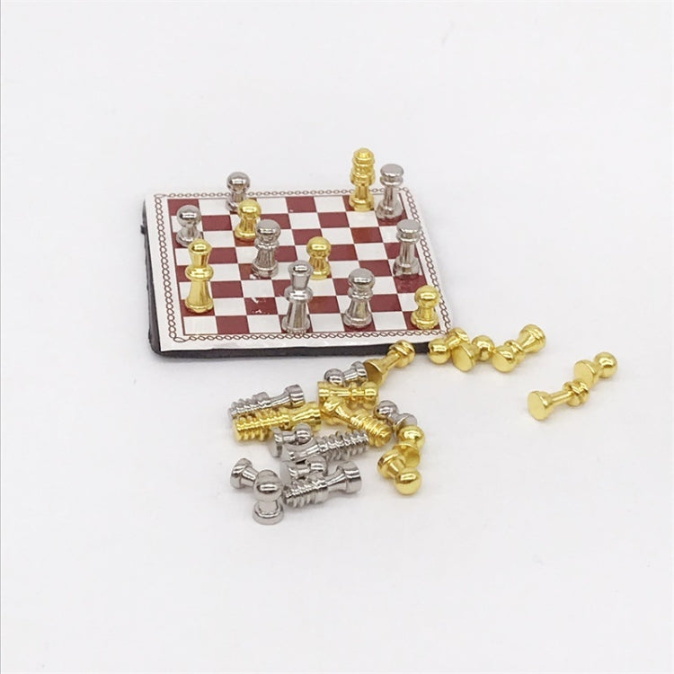 1:12 Mini House Toy Simulation Chess Model Scene Accessories, Chess
