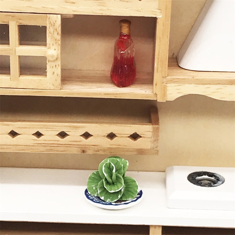 5 PCS 1:12  Mini House Toy Vegetable Simulation Cabbage Kitchen Accessory Mini House Toy, 5 PCS Cabbage