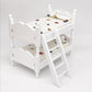 1:12 Mini House Toy Simulation Children Wooden Bunk Bed