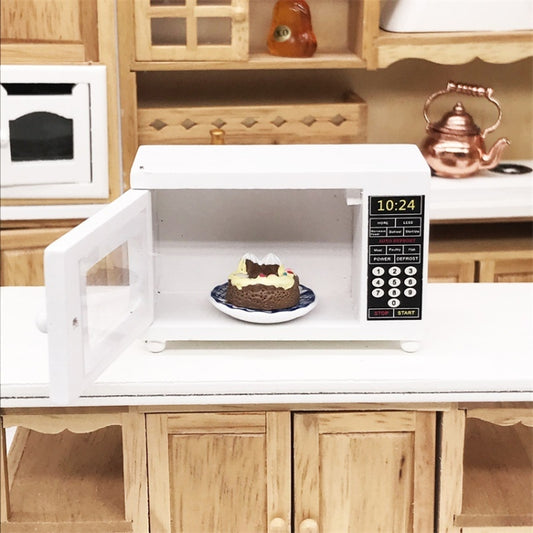 1:12 Model Doll House Kitchen Decoration Fine Microwave Oven, Microwave Oven