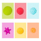 6 in 1 Baby Bath Soft Ball Rubber Educational Tub Toys, Bath Soft Ball