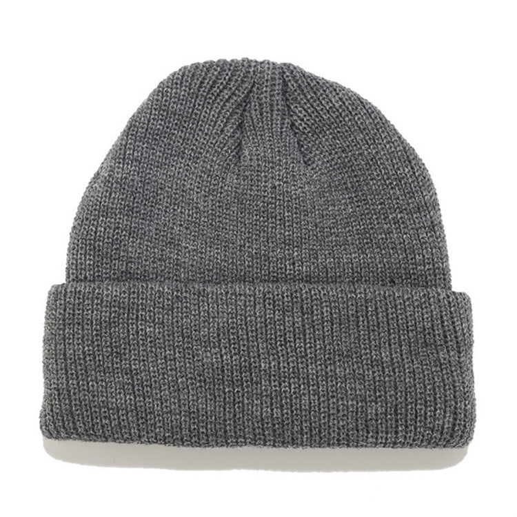 Solid Colors Short Winter Knit Skullcap for Men / Women, M（56-58cm）