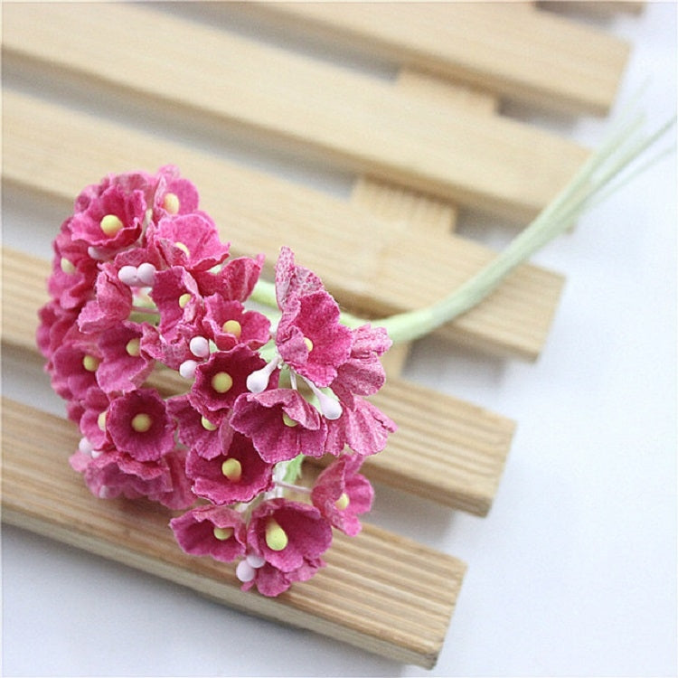 5 Branches DIY Hand-simulated Plum Mini Flocking Cloth Lucky Flower