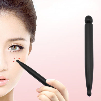 Black beauty massage pen with rounded tip for facial massage