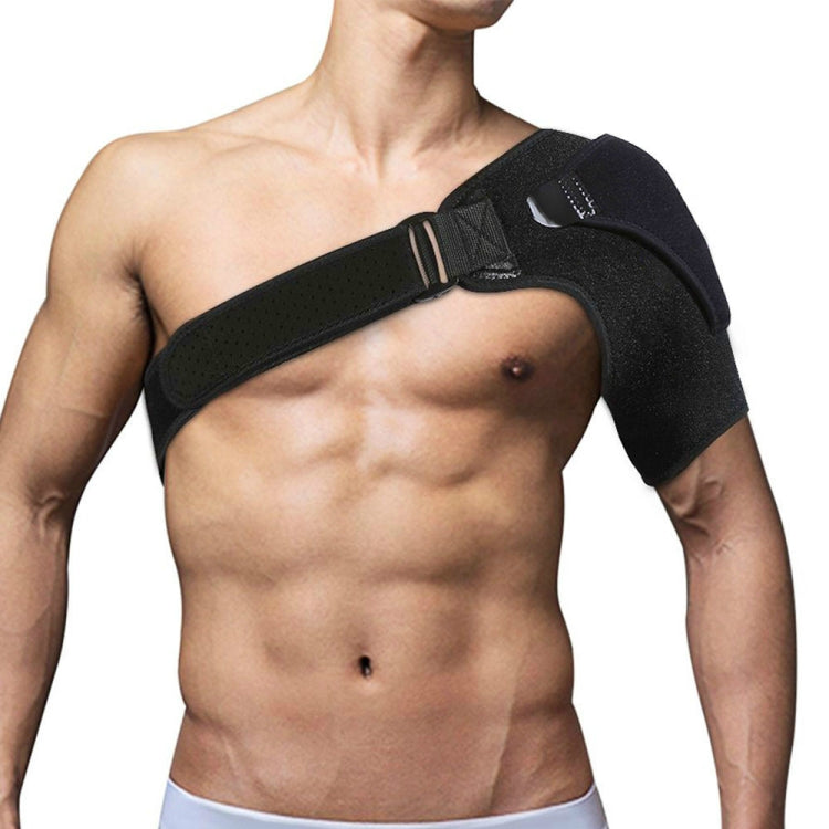 Black adjustable shoulder strap with anti-scratch shoulder pad, perforated fabric.