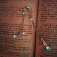 Luminous Sun Moon Star Bookmark Retro Pentagram Glowing Metal Bookmark