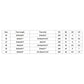 Size chart table for sandals showing foot length and width by size