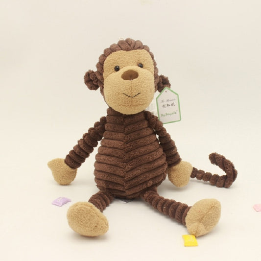 Striped Animal Plush Toy Doll Creative Animal Doll, Monkey 15cm, Fox 15cm, Panda 15cm, Elephant 15cm, Dog 15cm, Pig 15cm, Lion 15cm, Gray Rabbit 15cm, Pink Rabbit 15cm, Rhinoceros 15cm, Duck 15cm, Bear 15cm, Monkey 33cm, Fox 33cm, Panda 33cm           ...