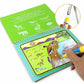 Water drawing book with green background pages, doodle board and refill bottle with pen