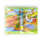 Dinosaur-themed magic water drawing book set with refillable water pen, 4 boards