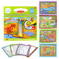 Kids magic water drawing book with dinosaur theme boards and refillable water pen