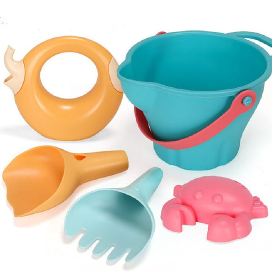 Outdoor Play Water Play Sand Soft Silicone Material Tool Children Play WaterToy Set, 5 in 1, 7 in 1, 9 in 1, 14 in 1, 17 in 1