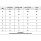 Men's parka size chart table with chest, shoulder, sleeve length and length (cm)