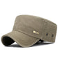 Men Washed Distress Bamboo Cotton Cloth Cap Large Mesh Flat Cap