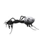 Solar ant robot toy with black body and clear dome, long antenna and extended legs