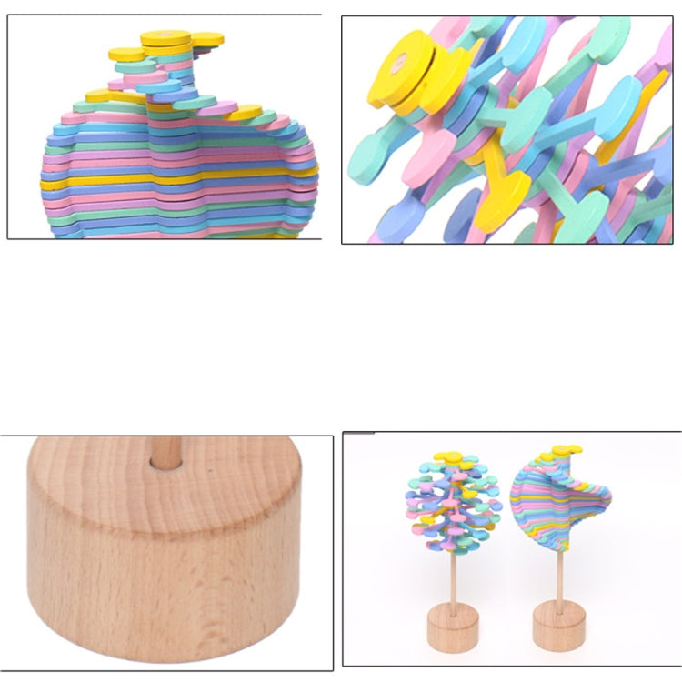 Solid Wood Rotating Lollipop Fischer Series Creative Ornaments Decompression Toy Decompression Artifact