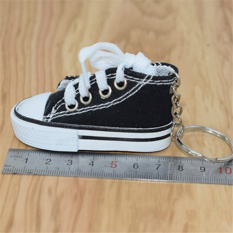 2 PCS Mini Simulation Canvas Shoes Sneaker Keychain Pendant