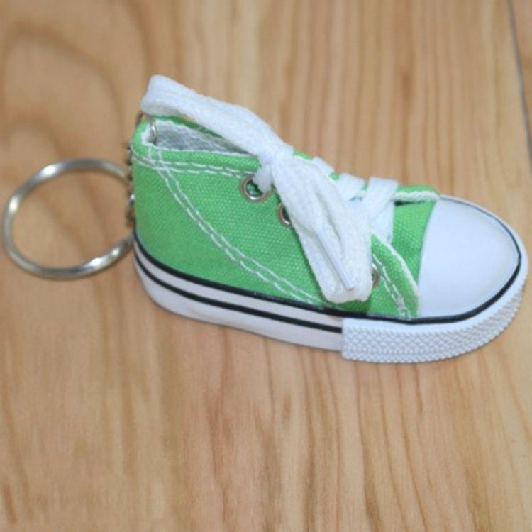 2 PCS Mini Simulation Canvas Shoes Sneaker Keychain Pendant