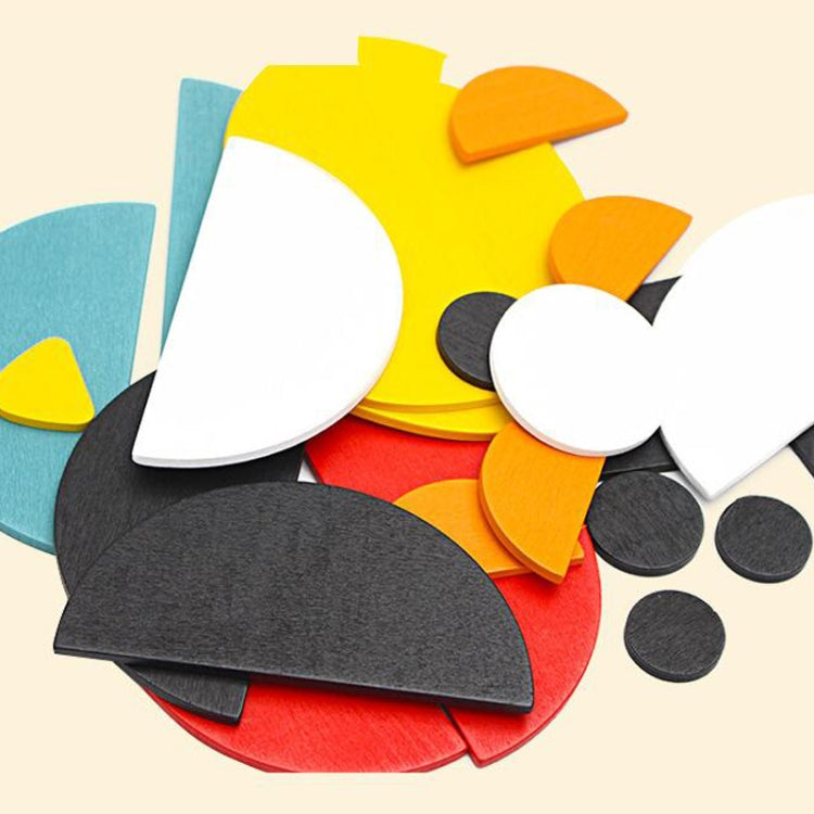 Colorful foam tangram pieces in assorted shapes and sizes for kids puzzle play