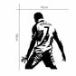 Football player silhouette wall sticker size 45cm by 58cm with “RONALDO 7”