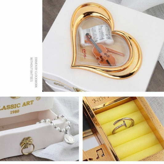 YL2047 Classic Nostalgic Music Box Dancing Girl Clockwork Simulation Eight-toneJewelry Box