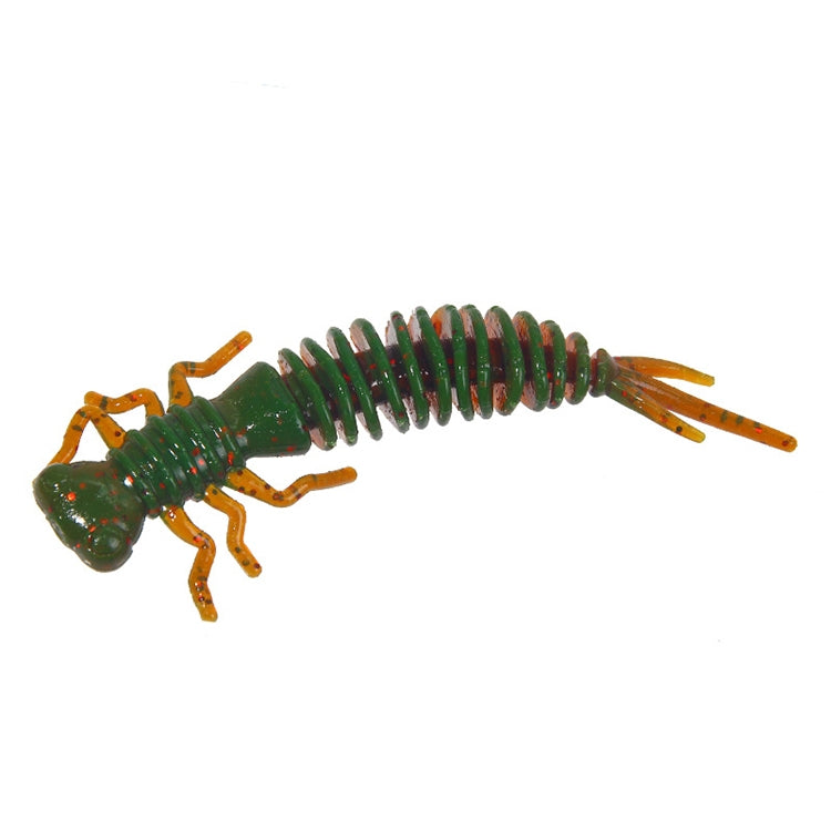 15 PCS 8-color Larvae Silicone Soft Bait Lure Bait, 55MM, 75MM, 100MM