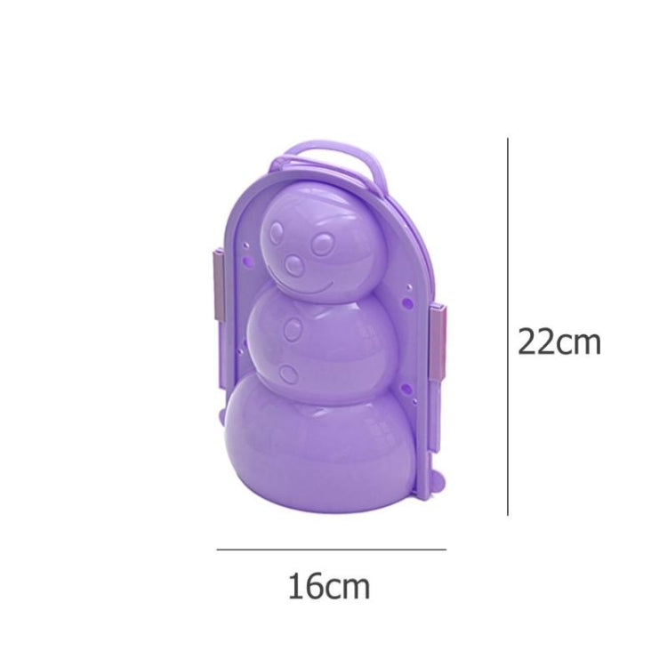 Lavender snowman snowball maker mold with size dimensions 16cm and 22cm