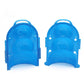 Blue snowman snowball maker mold set with open hinged case and embossed figures