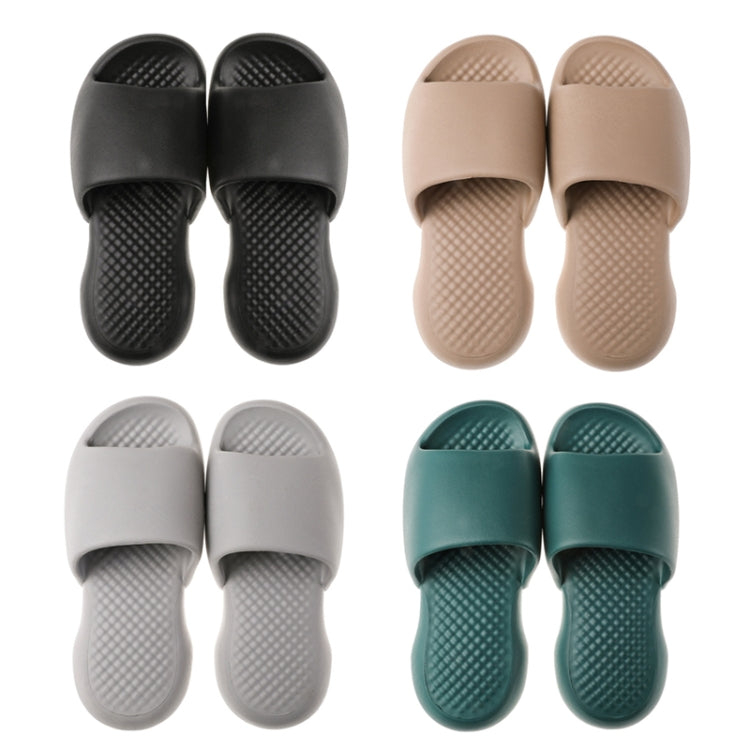 Men's plastic slide slippers in multiple colors: black, khaki, light gray, dark green