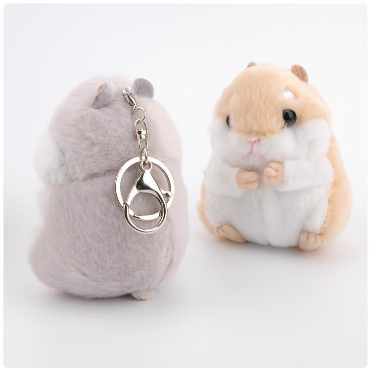 Cute Hamster Keychain Bag Pendant Plush Doll