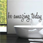 Bathroom Dressing Room Home Decor Removable Mural Wall Sticker, 58x17CM
