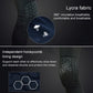 Black knee pad sleeve with honeycomb protective lining and textured hex impact area
