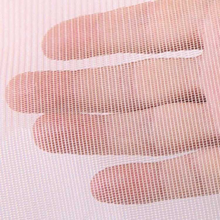 Pink and white woven insect screen mesh roll, fine netting fabric