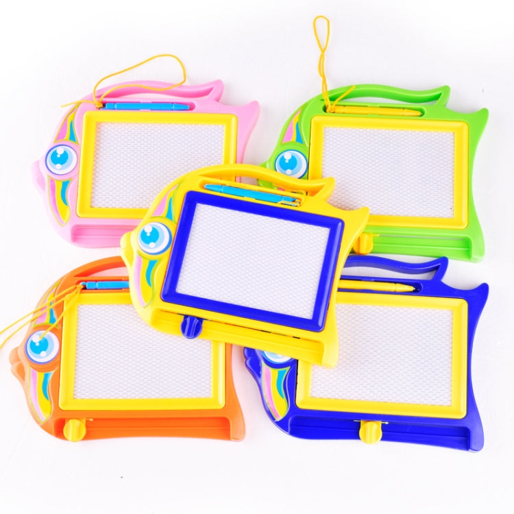 Magnetic writing board toys set with 5 colorful plastic frames and blank white screens