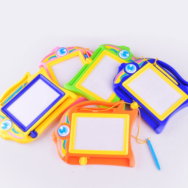 Multi-pack magnetic writing boards with colorful plastic frames and blank white drawing screens